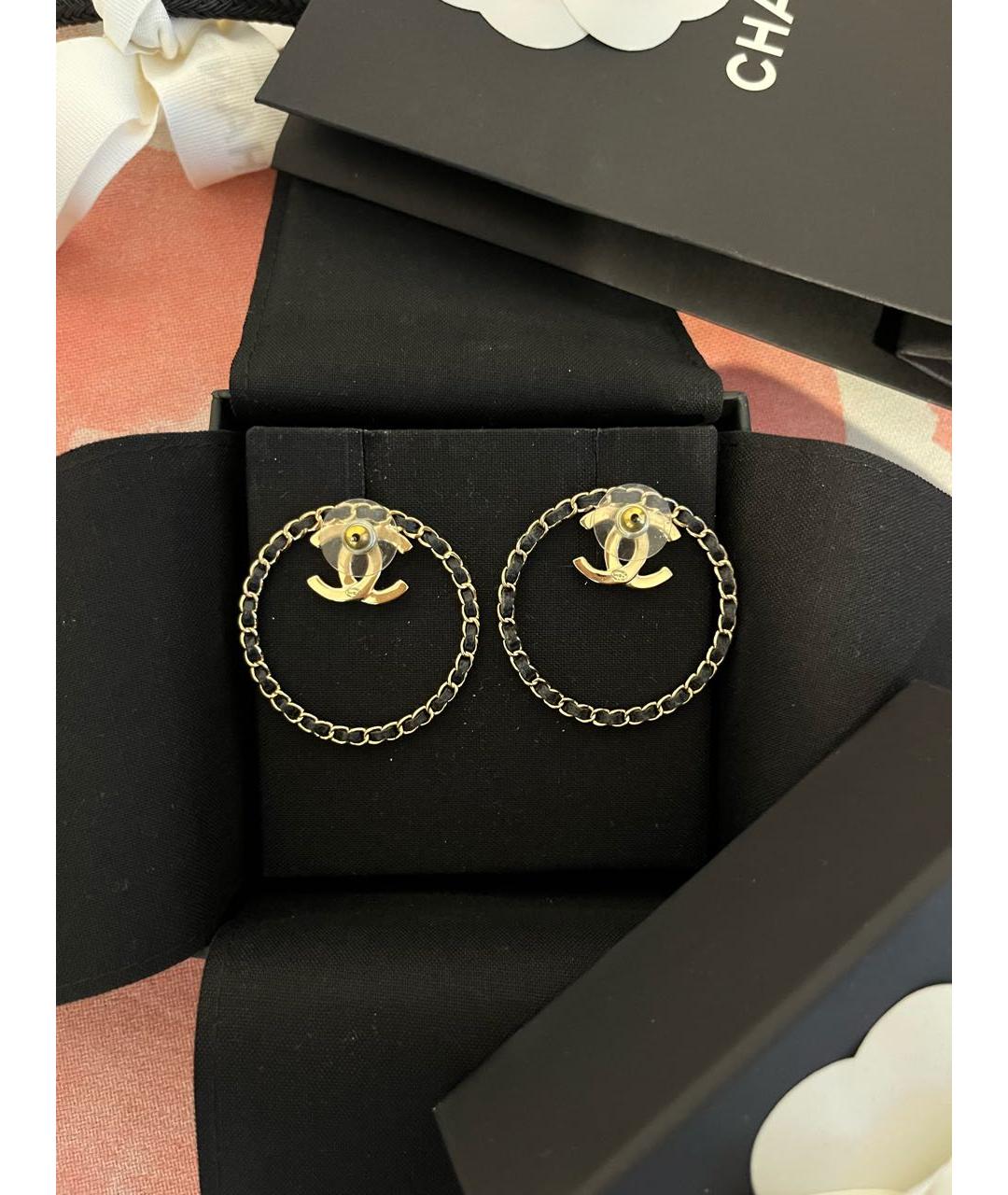 CHANEL Металлические серьги, фото 3