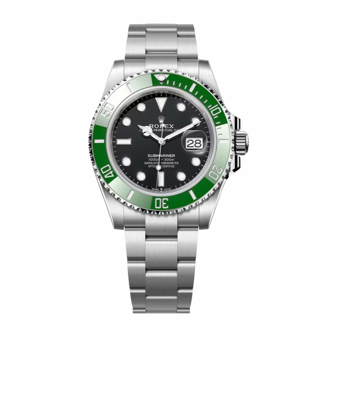 ROLEX Зеленые металлические часы, фото 1