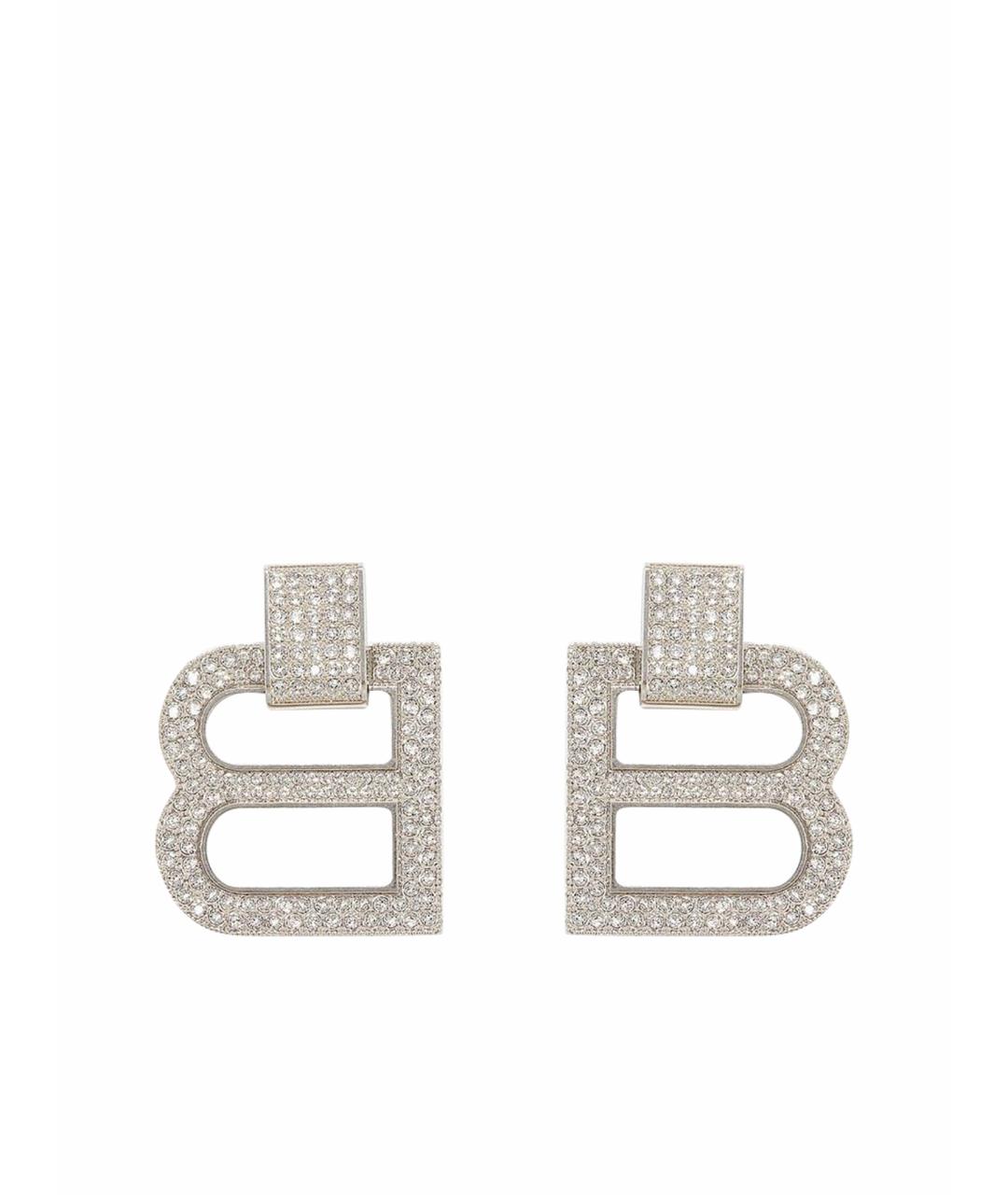 BALENCIAGA Серебряные металлические серьги, фото 1