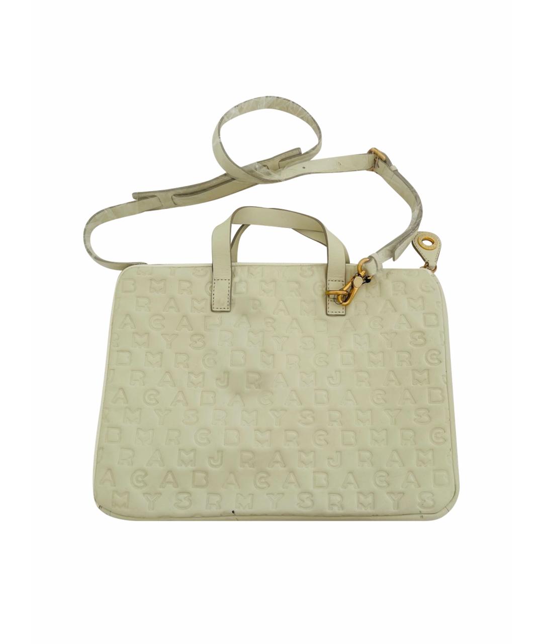 MARC BY MARC JACOBS Белая кожаная сумка через плечо, фото 1
