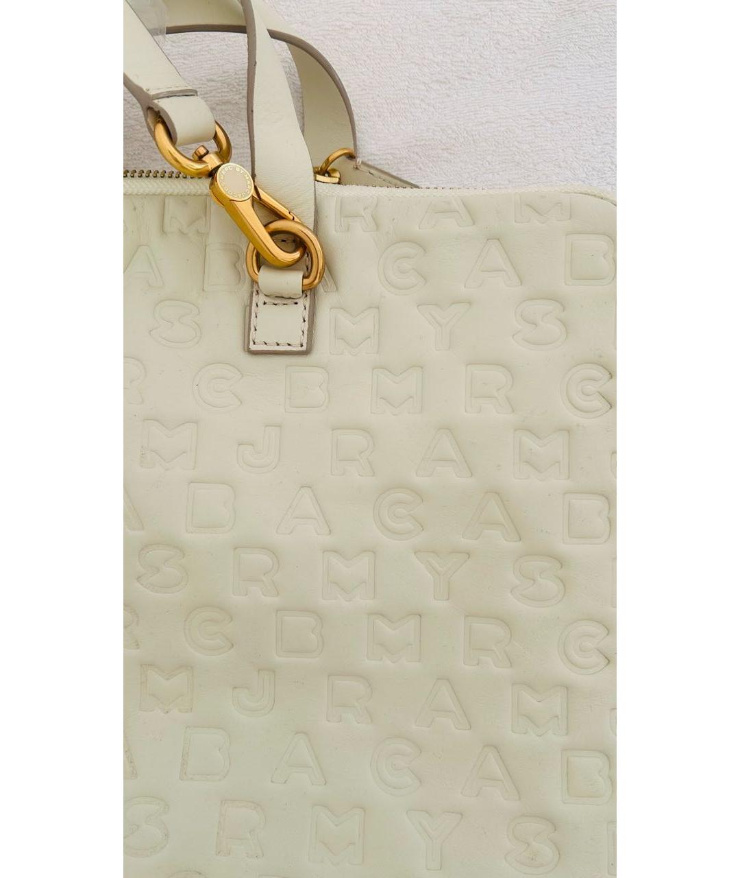 MARC BY MARC JACOBS Белая кожаная сумка через плечо, фото 3