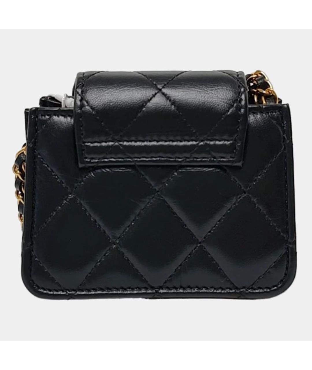 CHANEL Черная кожаная сумка через плечо, фото 4