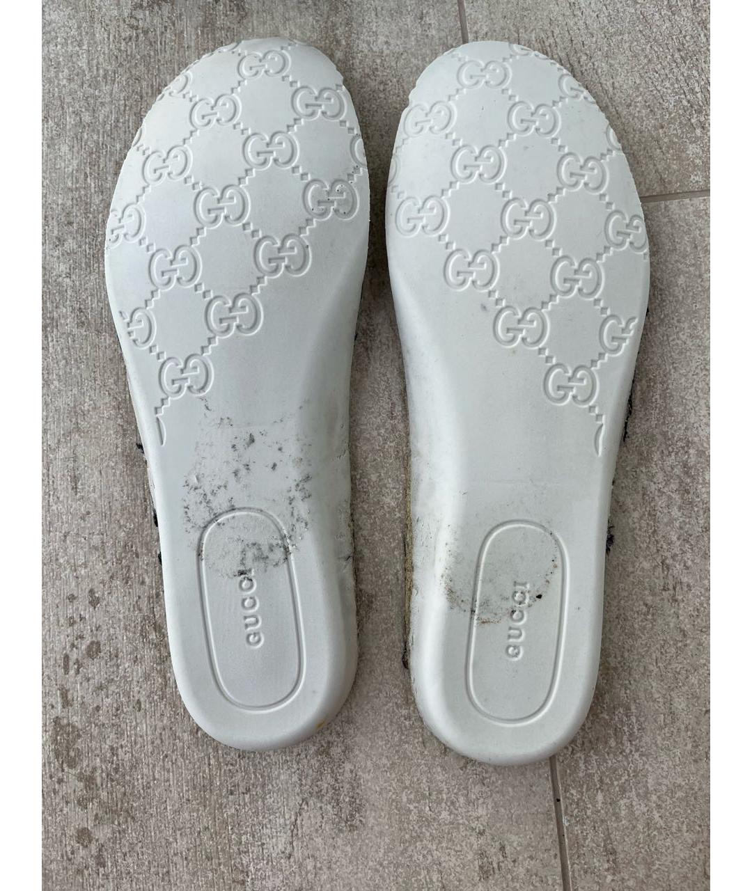 GUCCI Черные кожаные кроссовки, фото 7