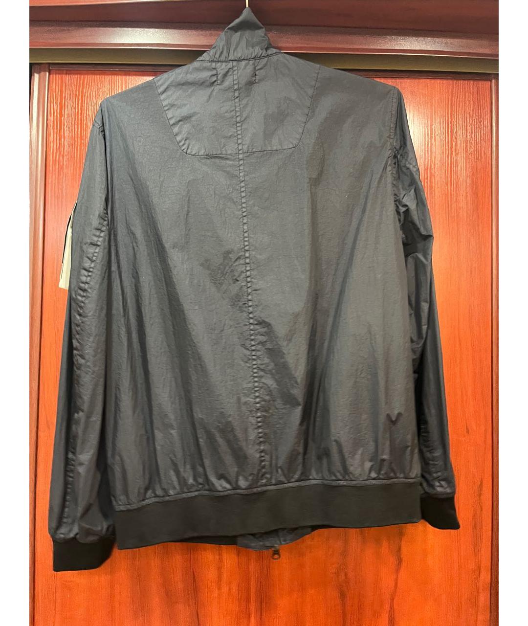 STONE ISLAND Черная синтетическая куртка, фото 2