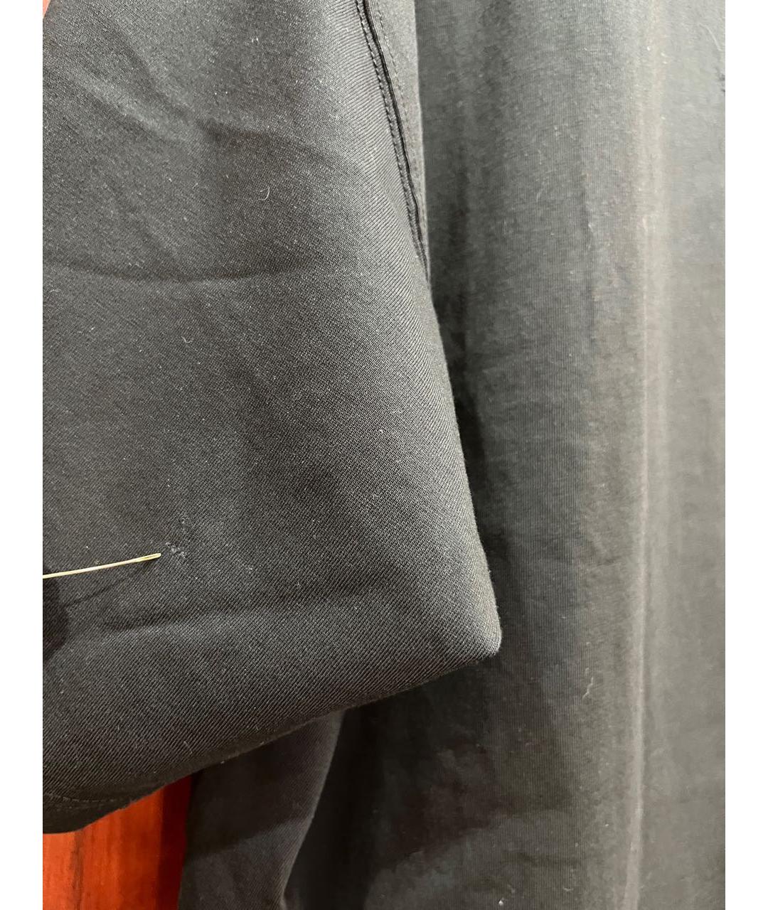 VETEMENTS Черная хлопковая футболка, фото 6