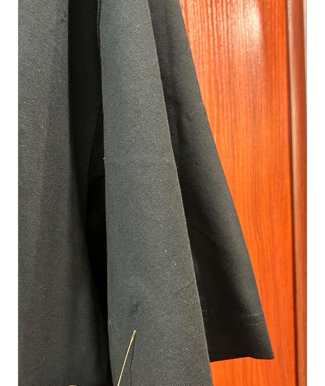 VETEMENTS Черная хлопковая футболка, фото 7