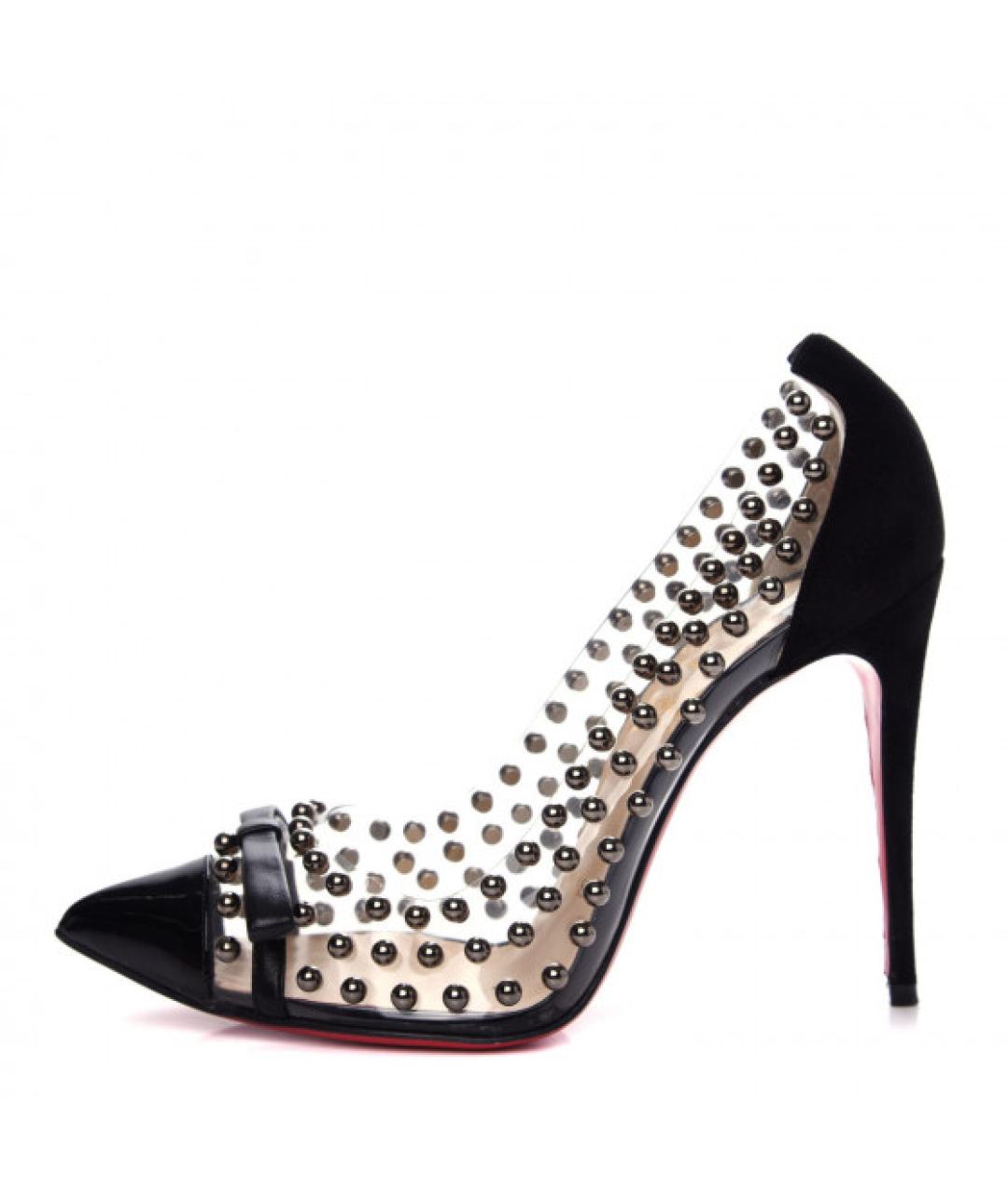 CHRISTIAN LOUBOUTIN Черные туфли из лакированной кожи, фото 5