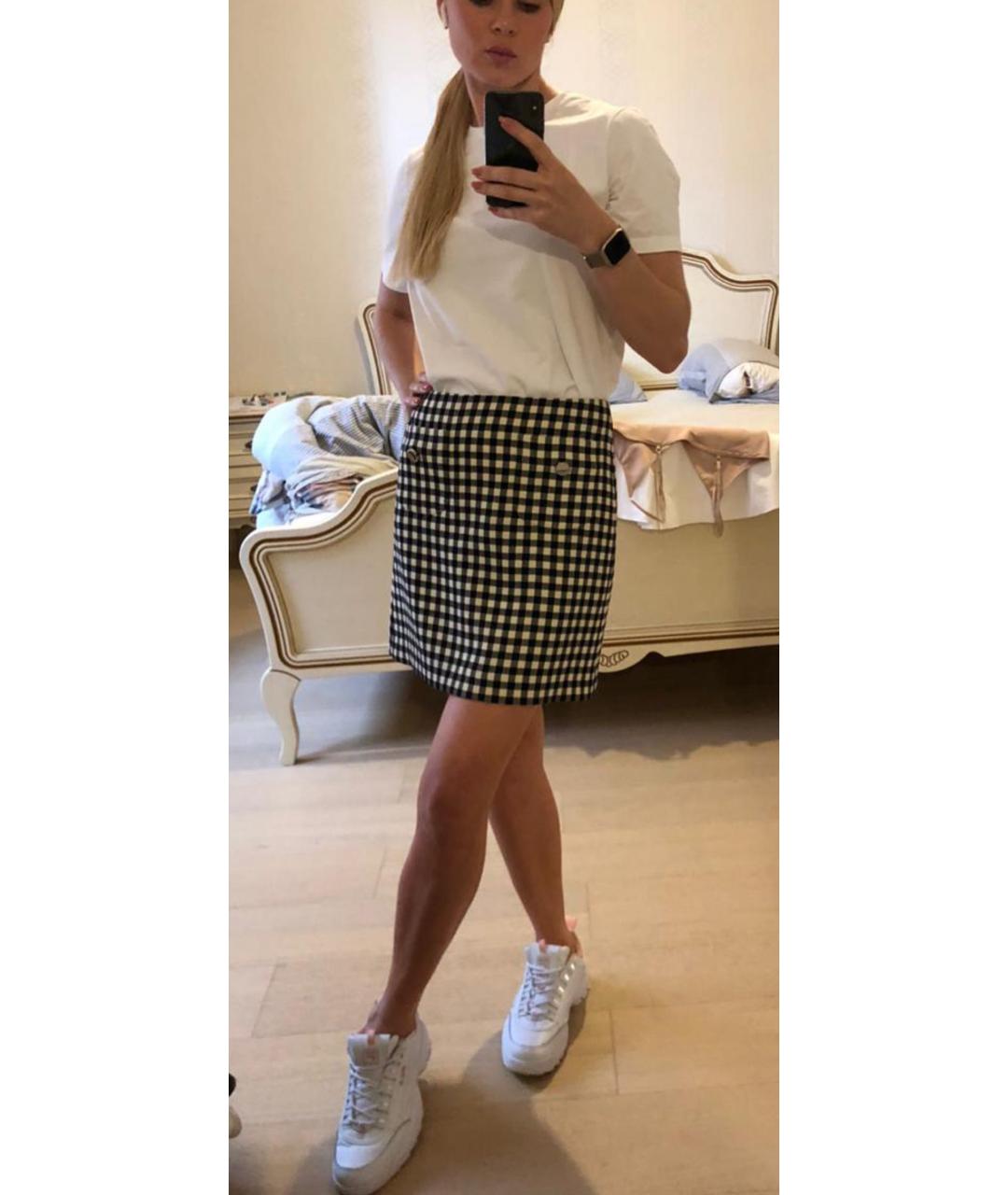 PRADA Мульти шерстяная юбка мини, фото 8