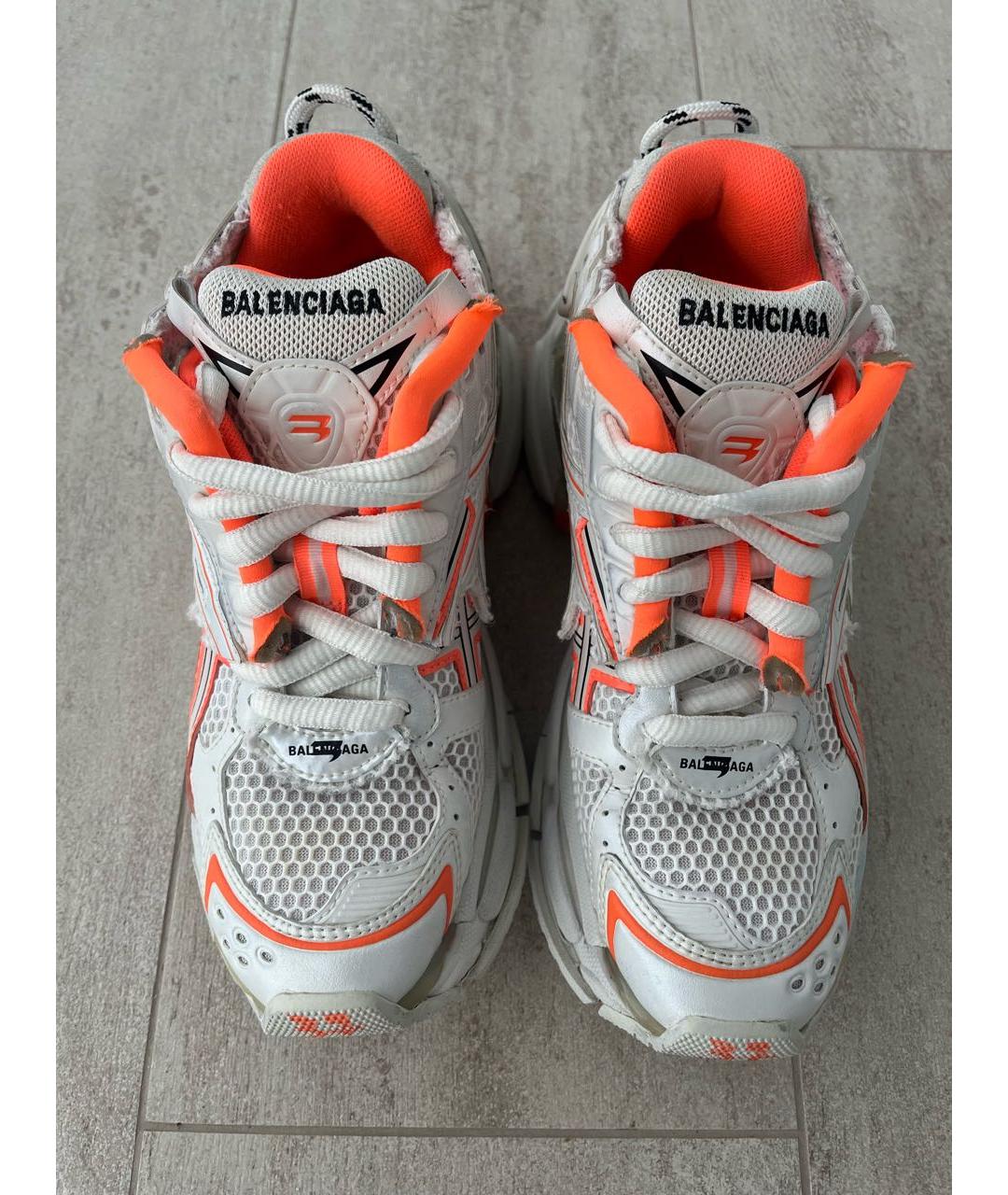 BALENCIAGA Оранжевое текстильные кроссовки, фото 2