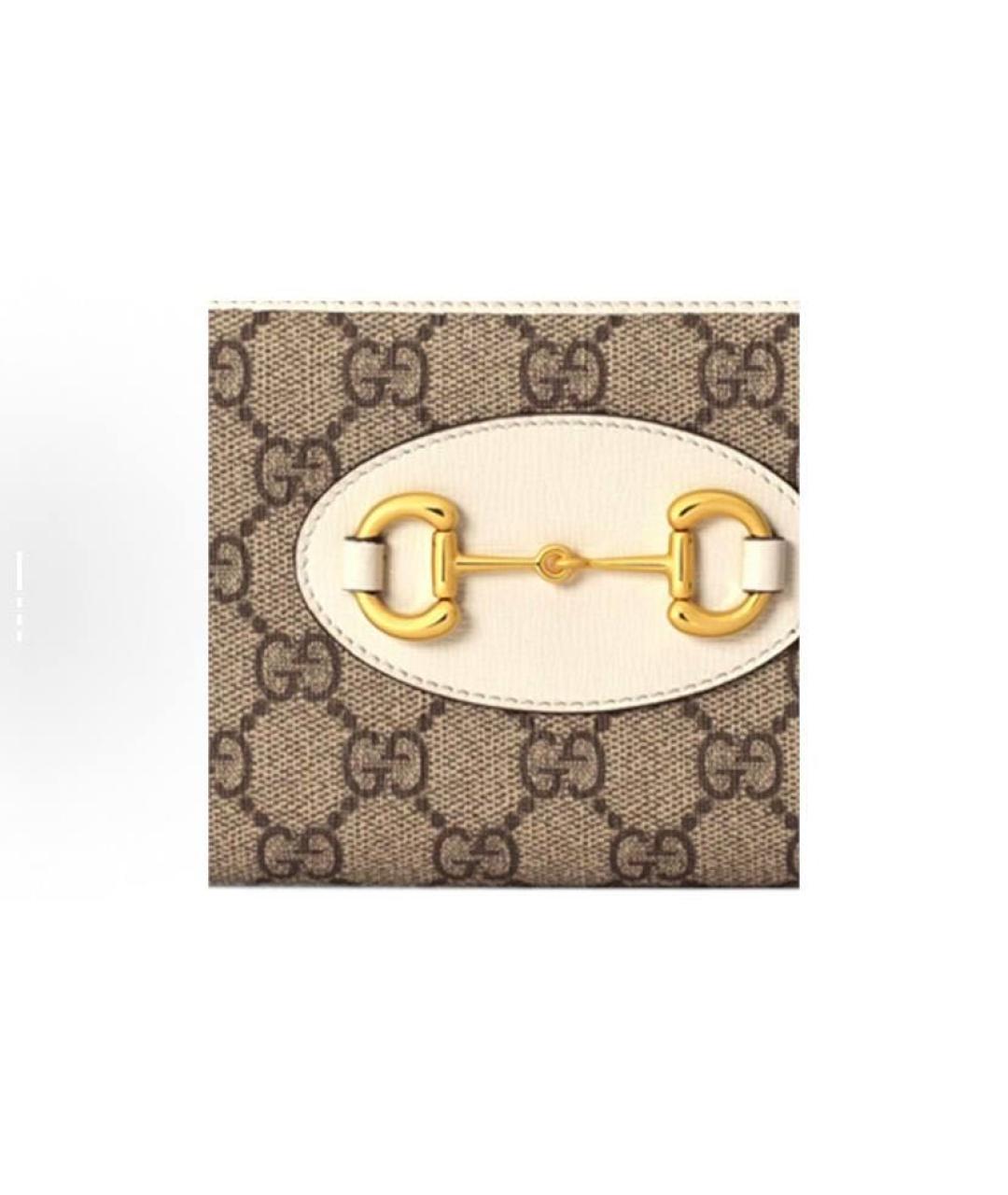 GUCCI Бежевый кошелек, фото 4