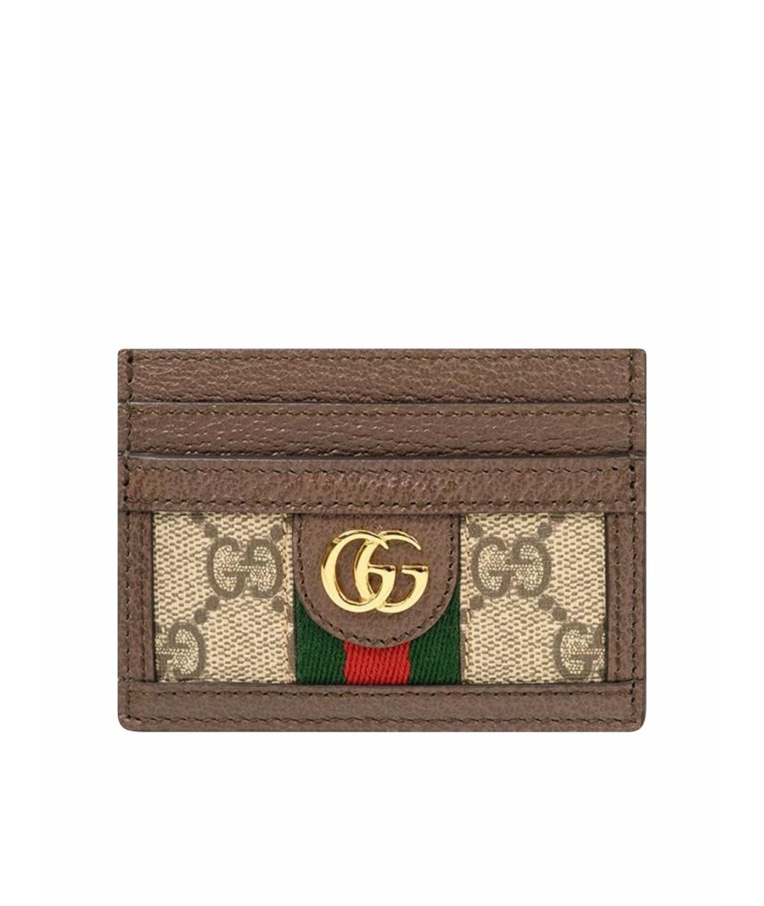 GUCCI Коричневый кардхолдер, фото 1