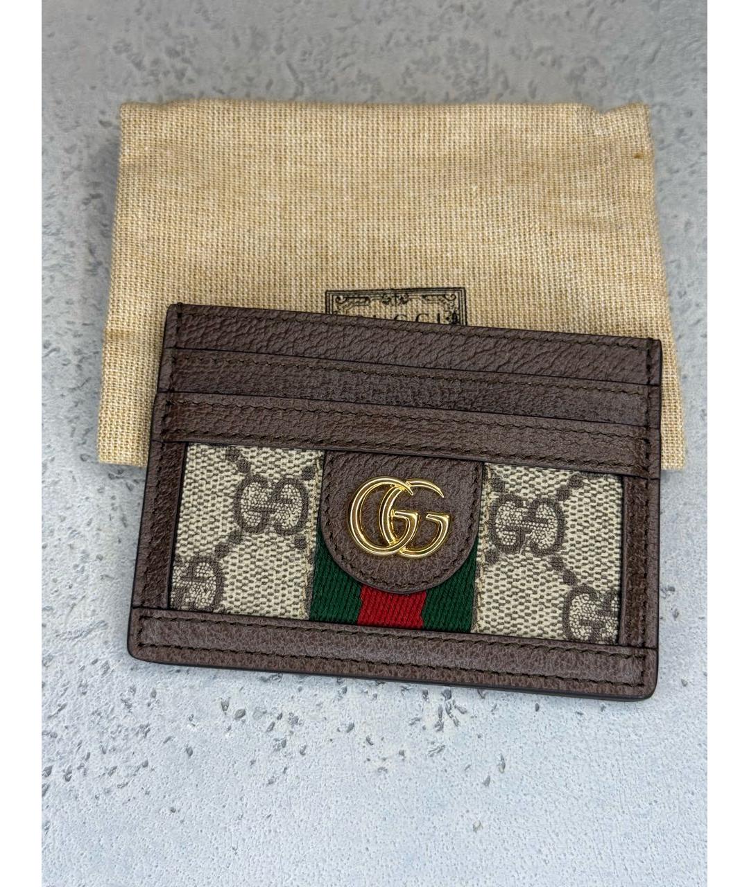 GUCCI Коричневый кардхолдер, фото 2