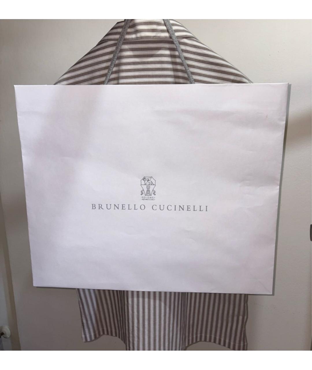 BRUNELLO CUCINELLI Хлопковая кэжуал рубашка, фото 6