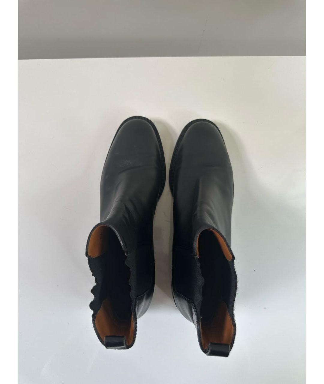 SAINT LAURENT Черные кожаные ботинки, фото 3