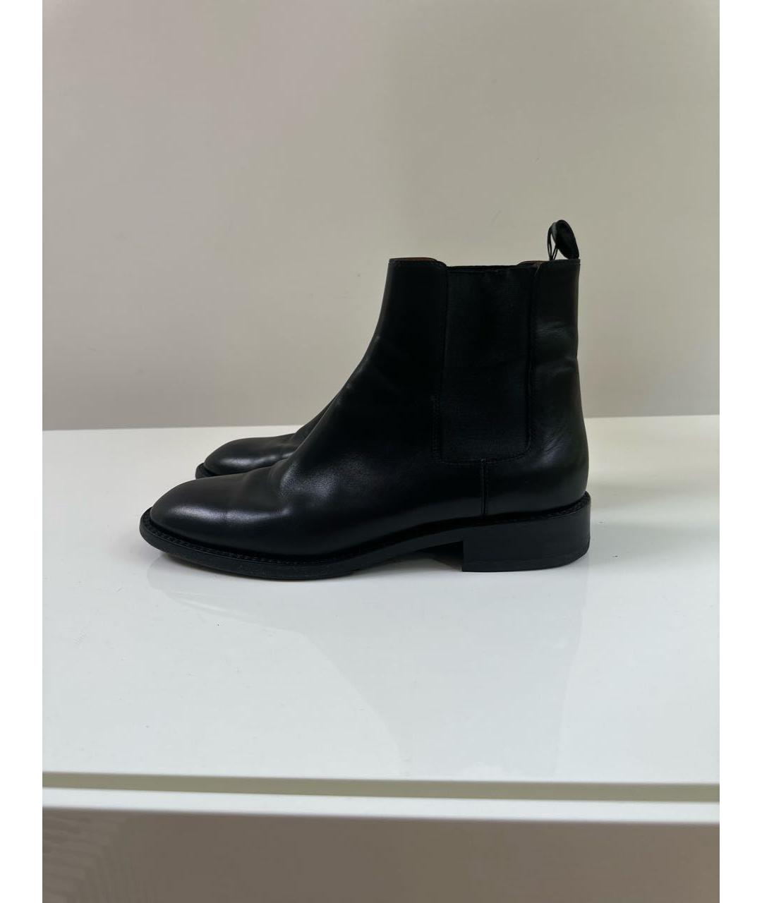 SAINT LAURENT Черные кожаные ботинки, фото 7