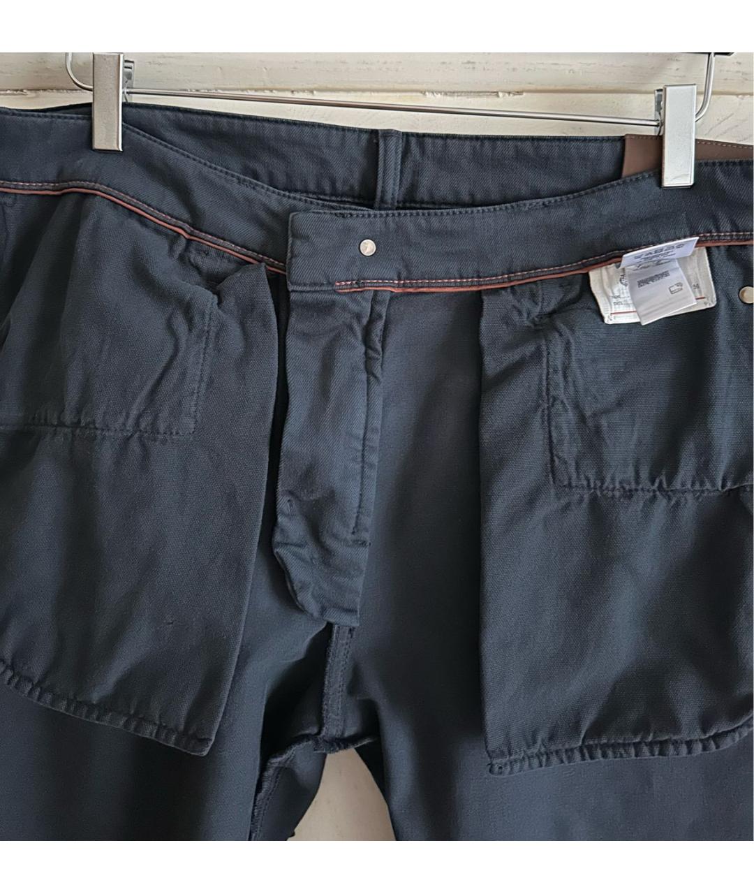 LORO PIANA Темно-синие хлопко-эластановые джинсы скинни, фото 4