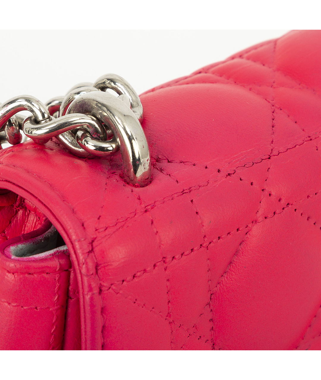 CHRISTIAN DIOR PRE-OWNED Розовая кожаная сумка через плечо, фото 5