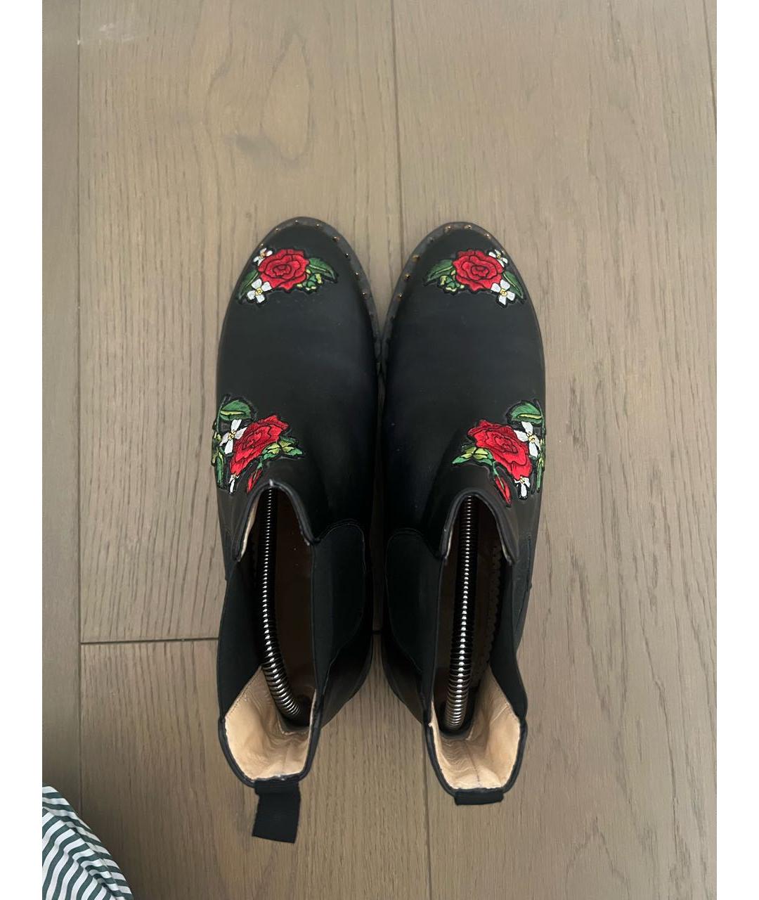 CHARLOTTE OLYMPIA Черные кожаные ботинки, фото 3