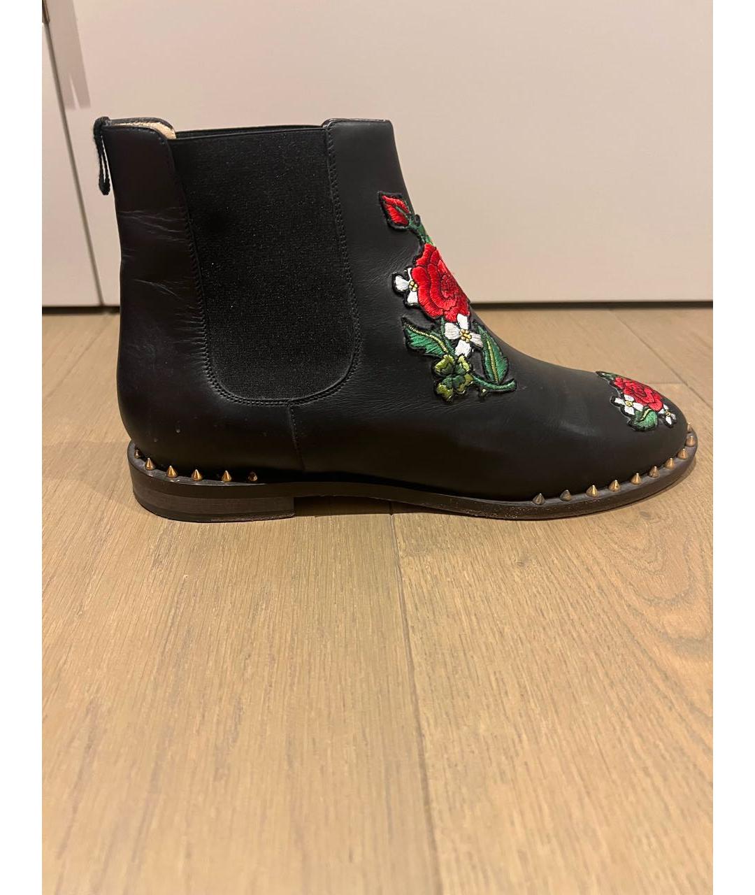 CHARLOTTE OLYMPIA Черные кожаные ботинки, фото 5