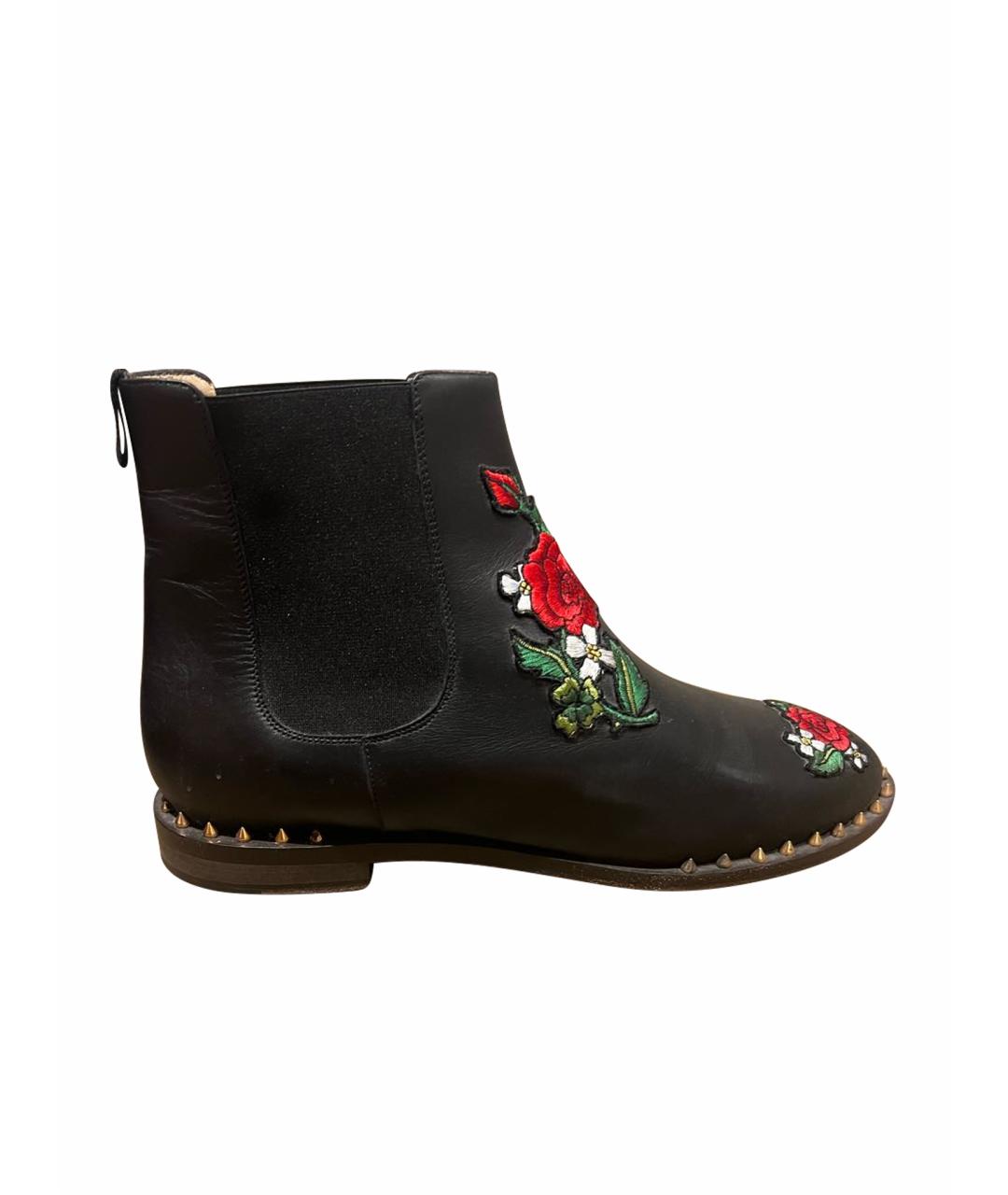 CHARLOTTE OLYMPIA Черные кожаные ботинки, фото 1