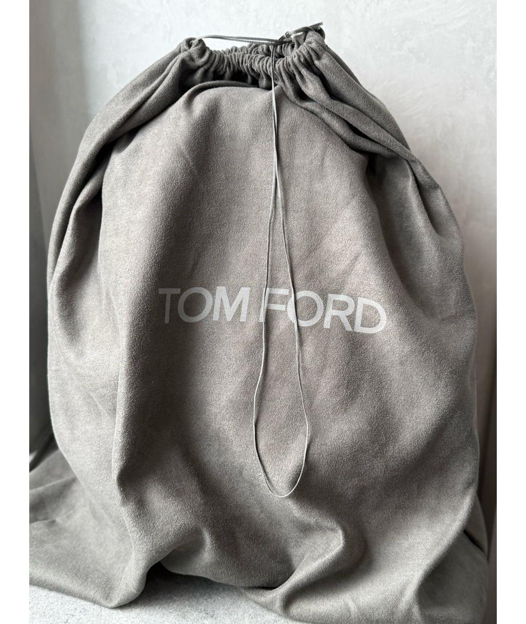 TOM FORD Черный рюкзак из лакированной кожи, фото 5