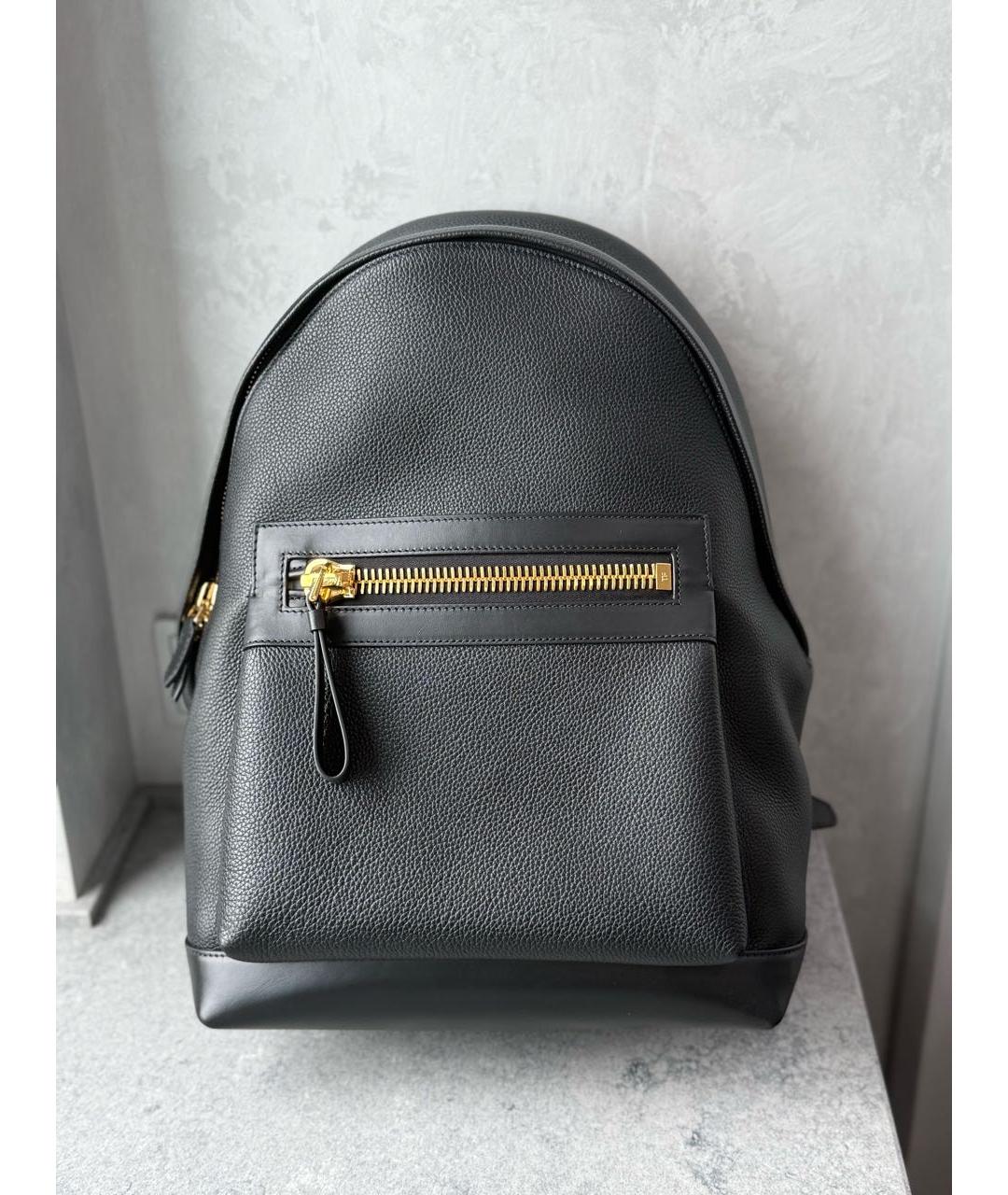 TOM FORD Черный рюкзак из лакированной кожи, фото 8