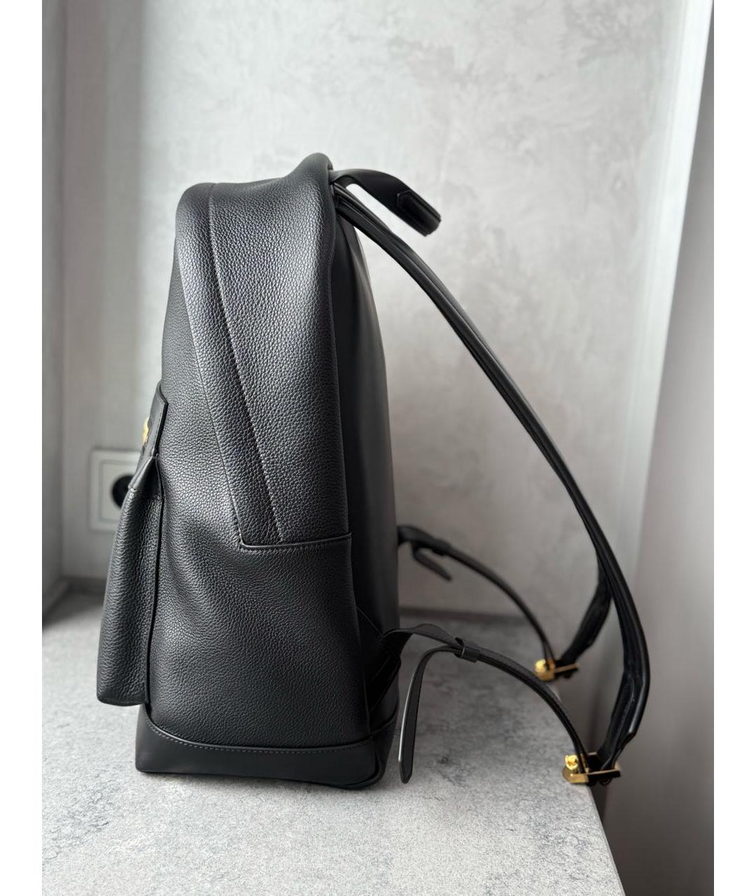TOM FORD Черный рюкзак из лакированной кожи, фото 6