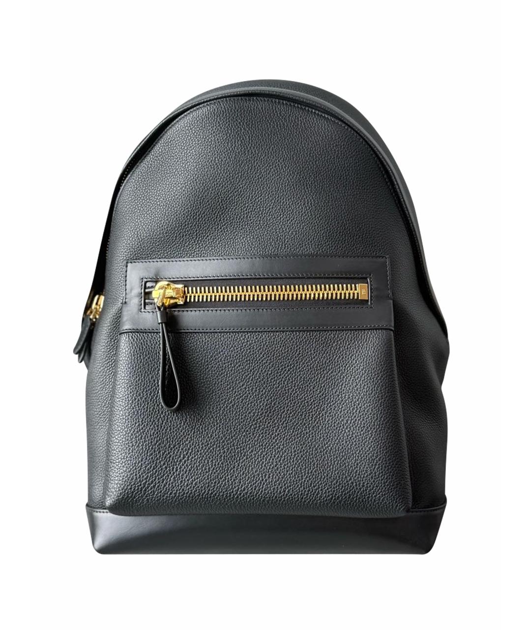 TOM FORD Черный рюкзак из лакированной кожи, фото 1