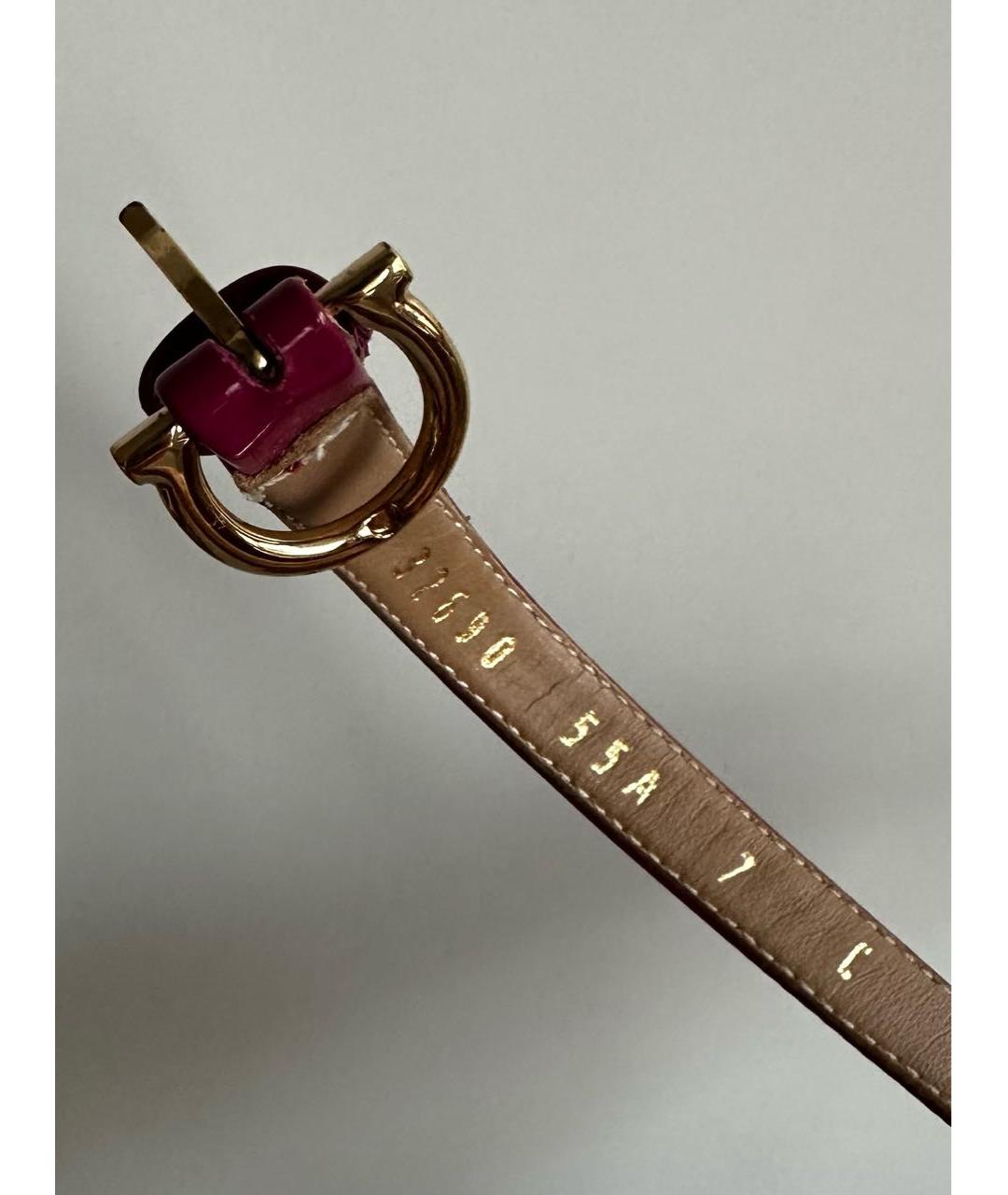FERRAGAMO Фиолетовые босоножки из лакированной кожи, фото 4