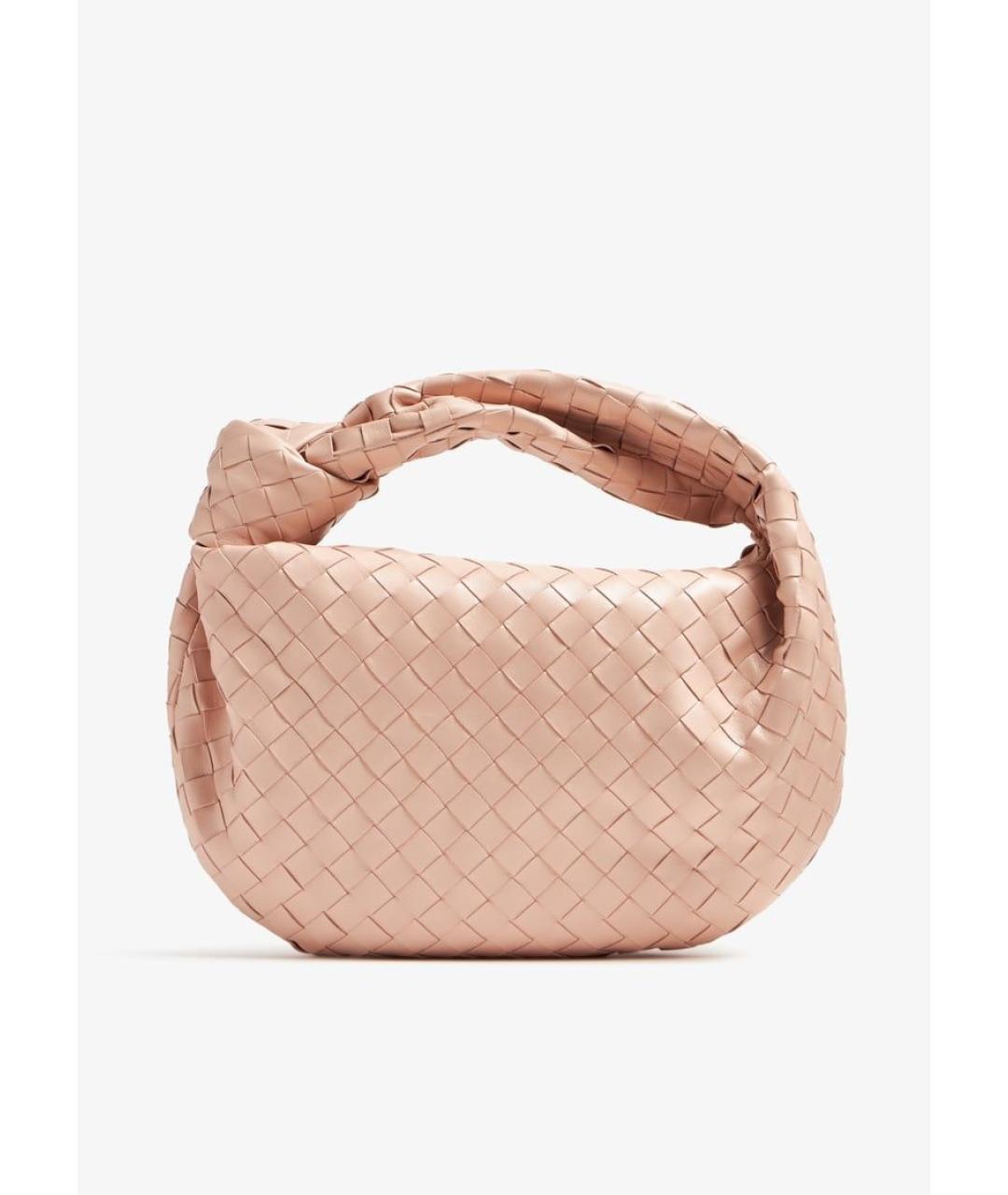 BOTTEGA VENETA Розовая кожаная сумка через плечо, фото 6