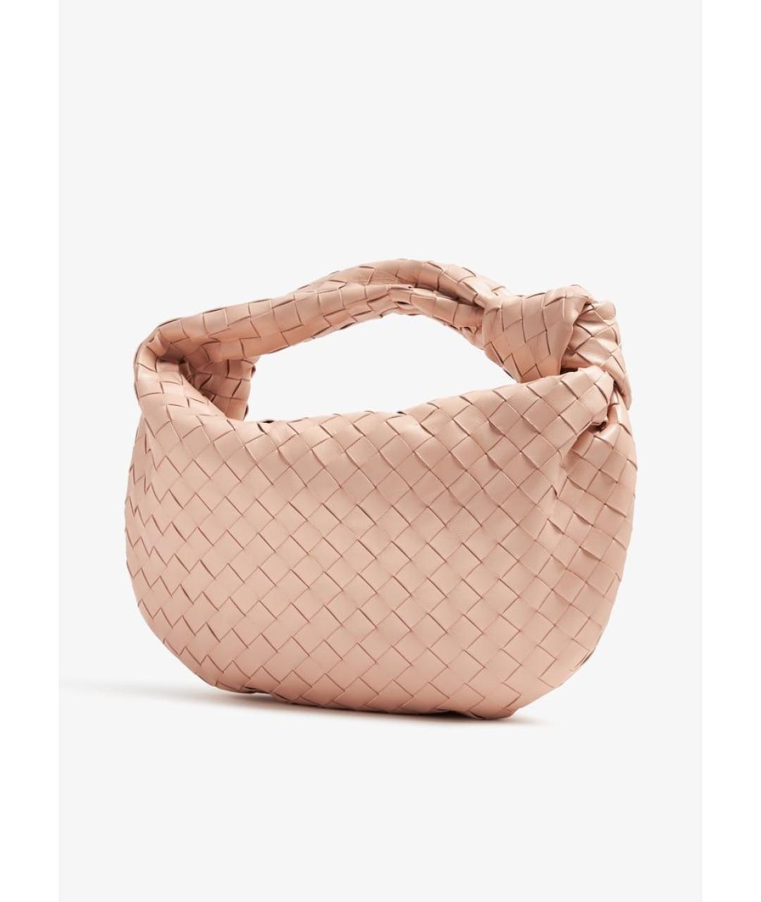 BOTTEGA VENETA Розовая кожаная сумка через плечо, фото 4