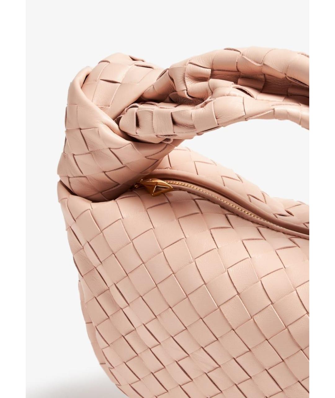 BOTTEGA VENETA Розовая кожаная сумка через плечо, фото 3
