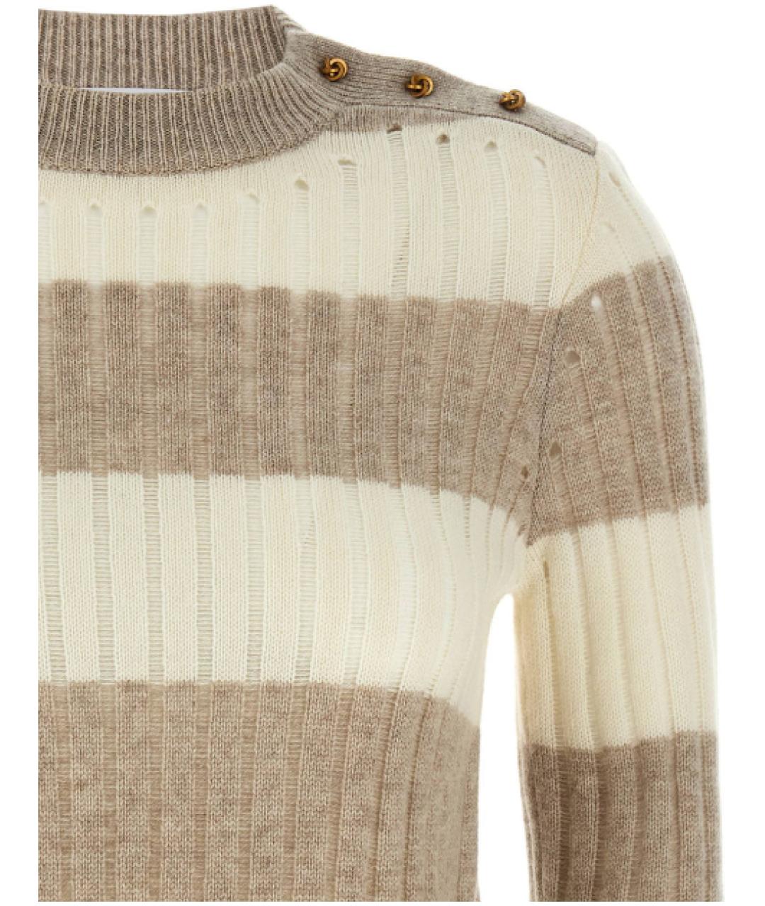 MAX MARA Бежевый джемпер / свитер, фото 3