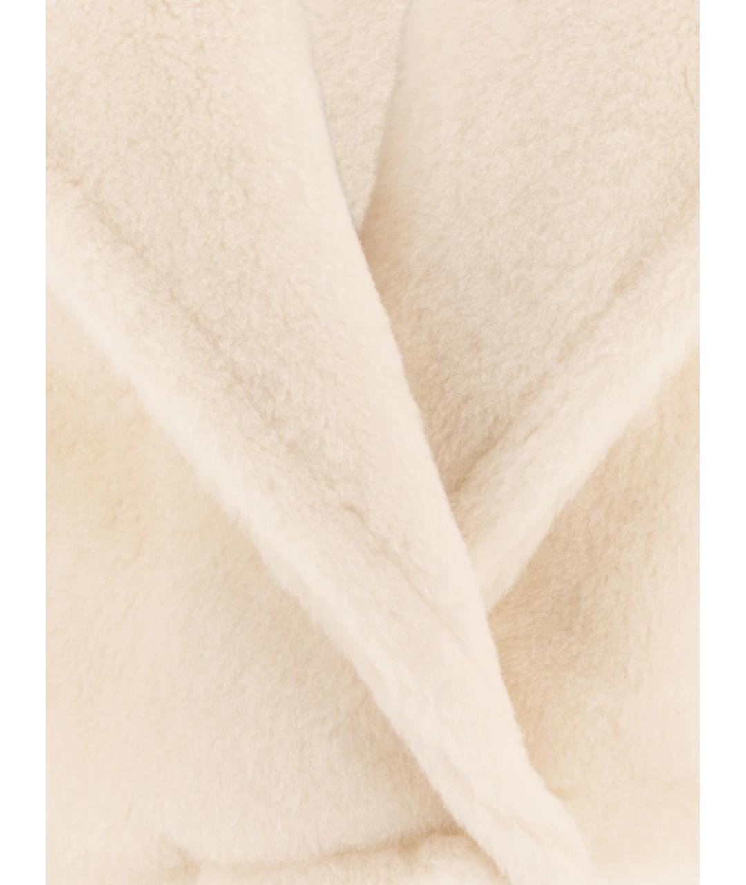MAX MARA Бежевая шерстяная шуба, фото 3