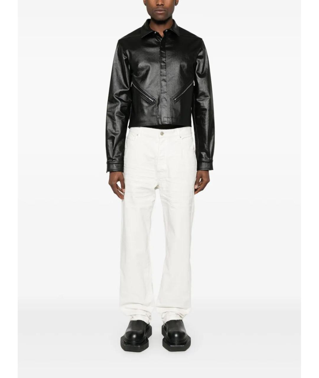 BALENCIAGA Белые прямые брюки, фото 4