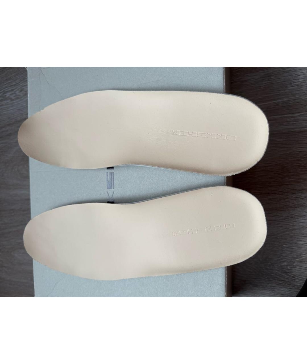 RICK OWENS DRKSHDW Черные текстильные высокие кроссовки / кеды, фото 8