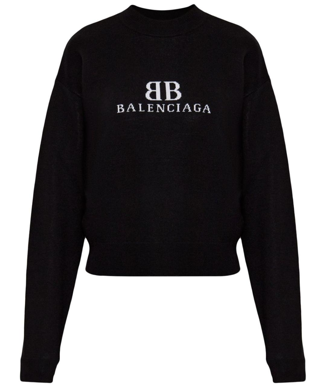 BALENCIAGA Черный джемпер / свитер, фото 1