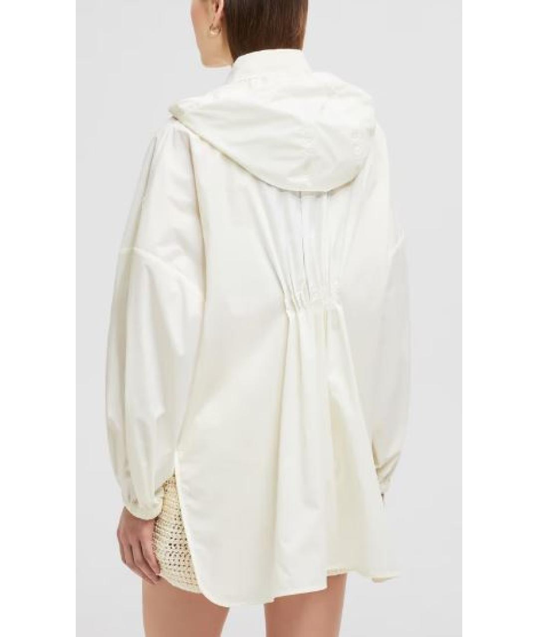 MONCLER Белая полиамидовая куртка, фото 2