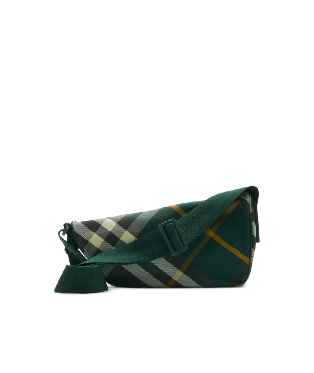 BURBERRY Зеленая тканевая сумка на плечо, фото 2