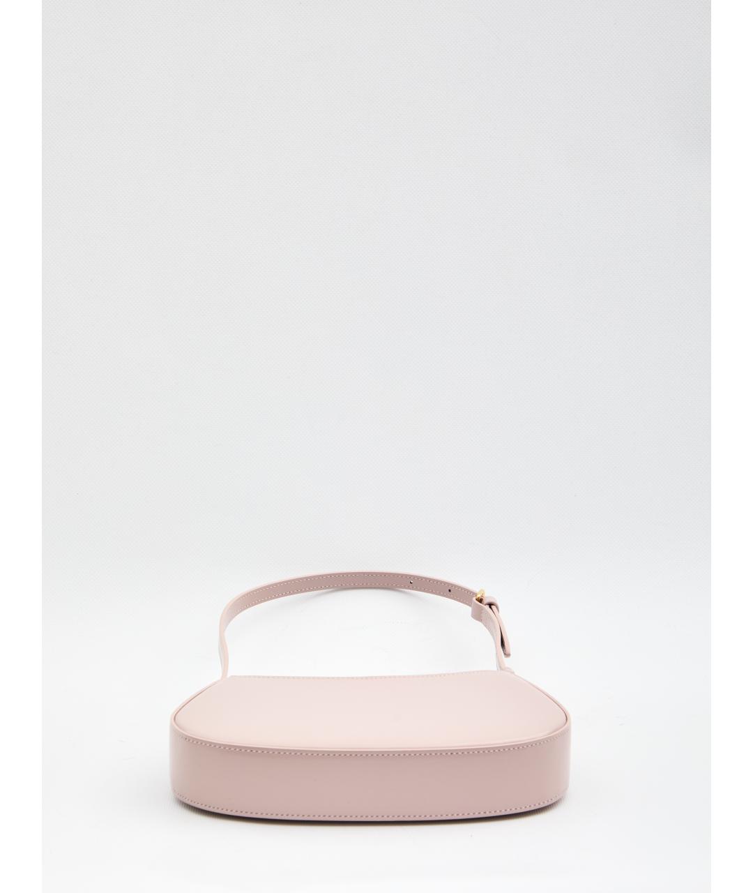 CELINE Розовая кожаная сумка через плечо, фото 3