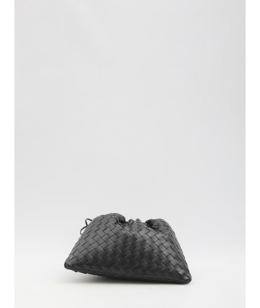 BOTTEGA VENETA Черная кожаная сумка через плечо, фото 3