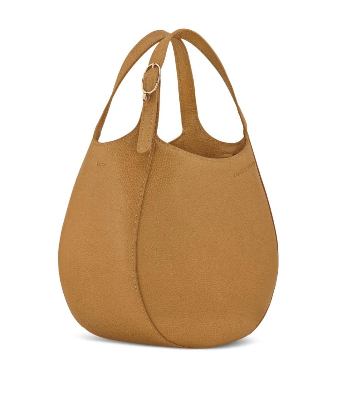 LONGCHAMP Коричневая кожаная сумка через плечо, фото 3