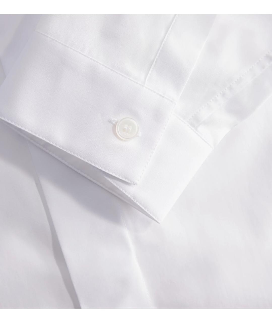 CHRISTIAN DIOR Белая хлопковая классическая рубашка, фото 7