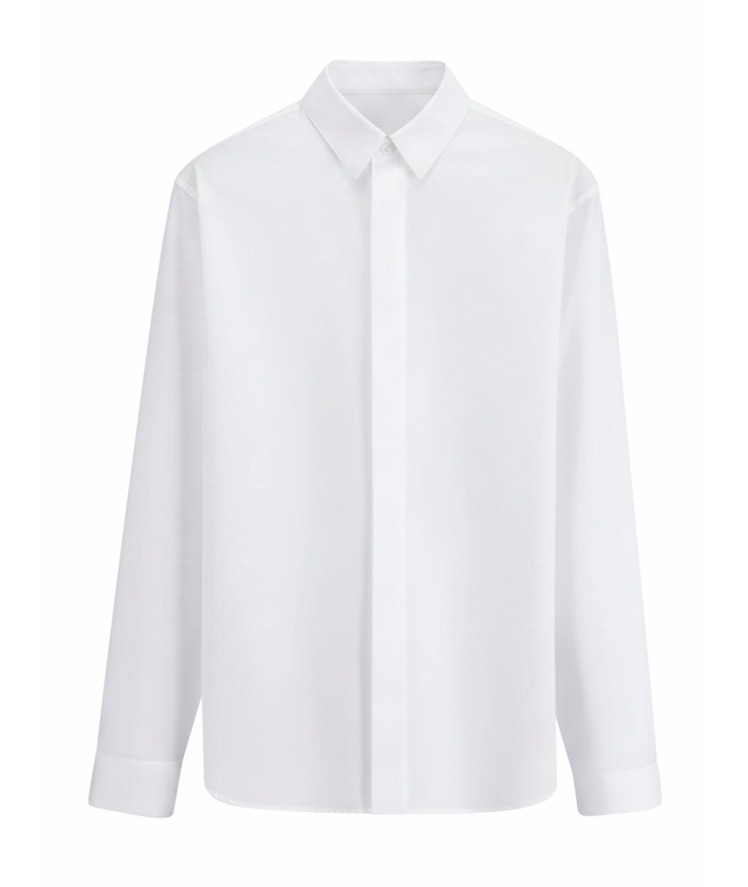 CHRISTIAN DIOR Белая хлопковая классическая рубашка, фото 1