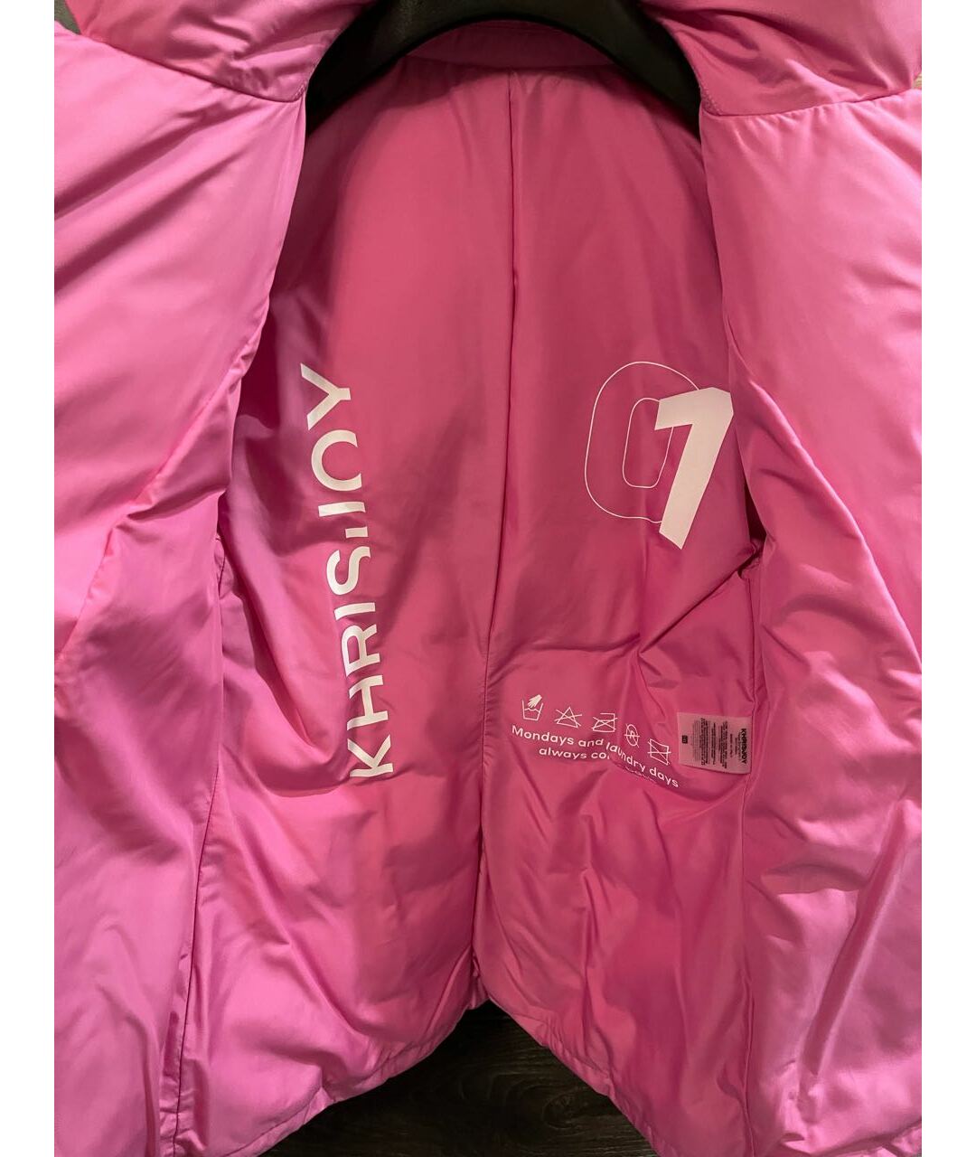 KHRISJOY Розовая полиэстеровая куртка, фото 3