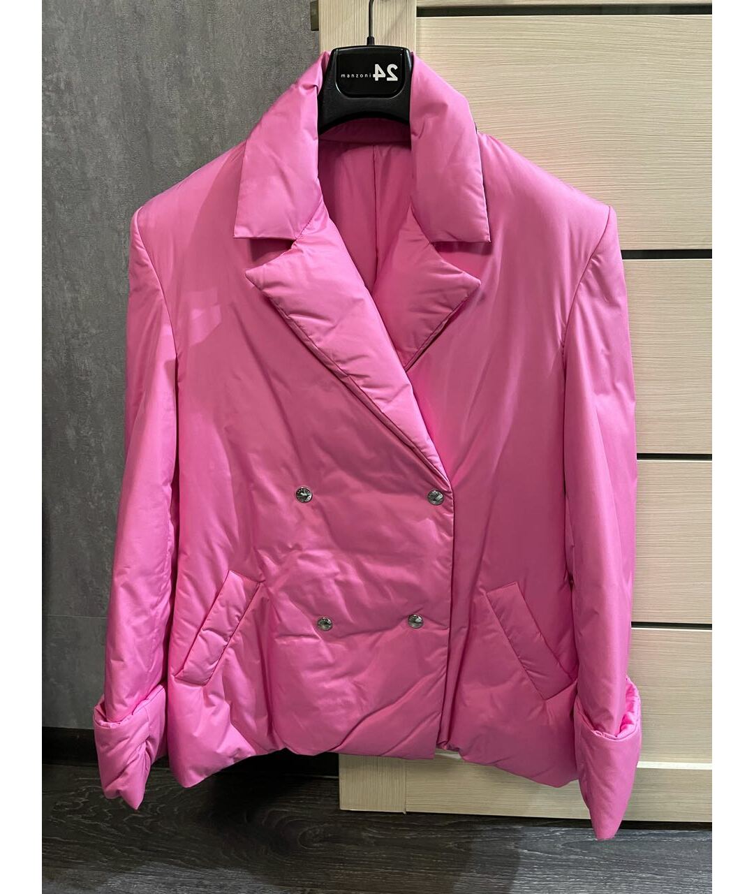KHRISJOY Розовая полиэстеровая куртка, фото 5