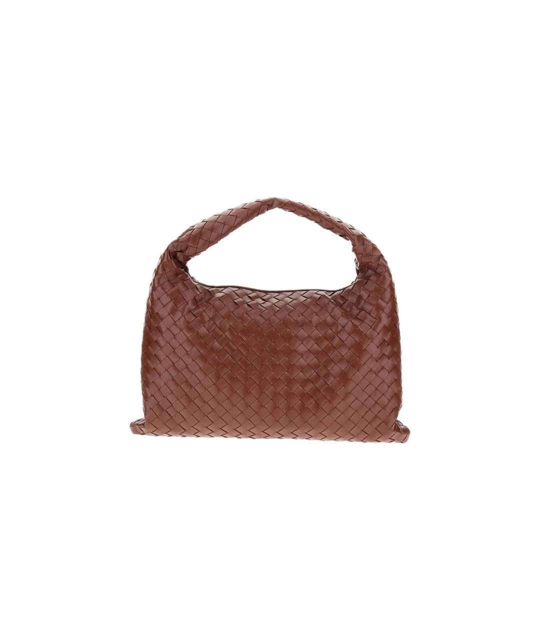 BOTTEGA VENETA Коричневая кожаная сумка через плечо, фото 4