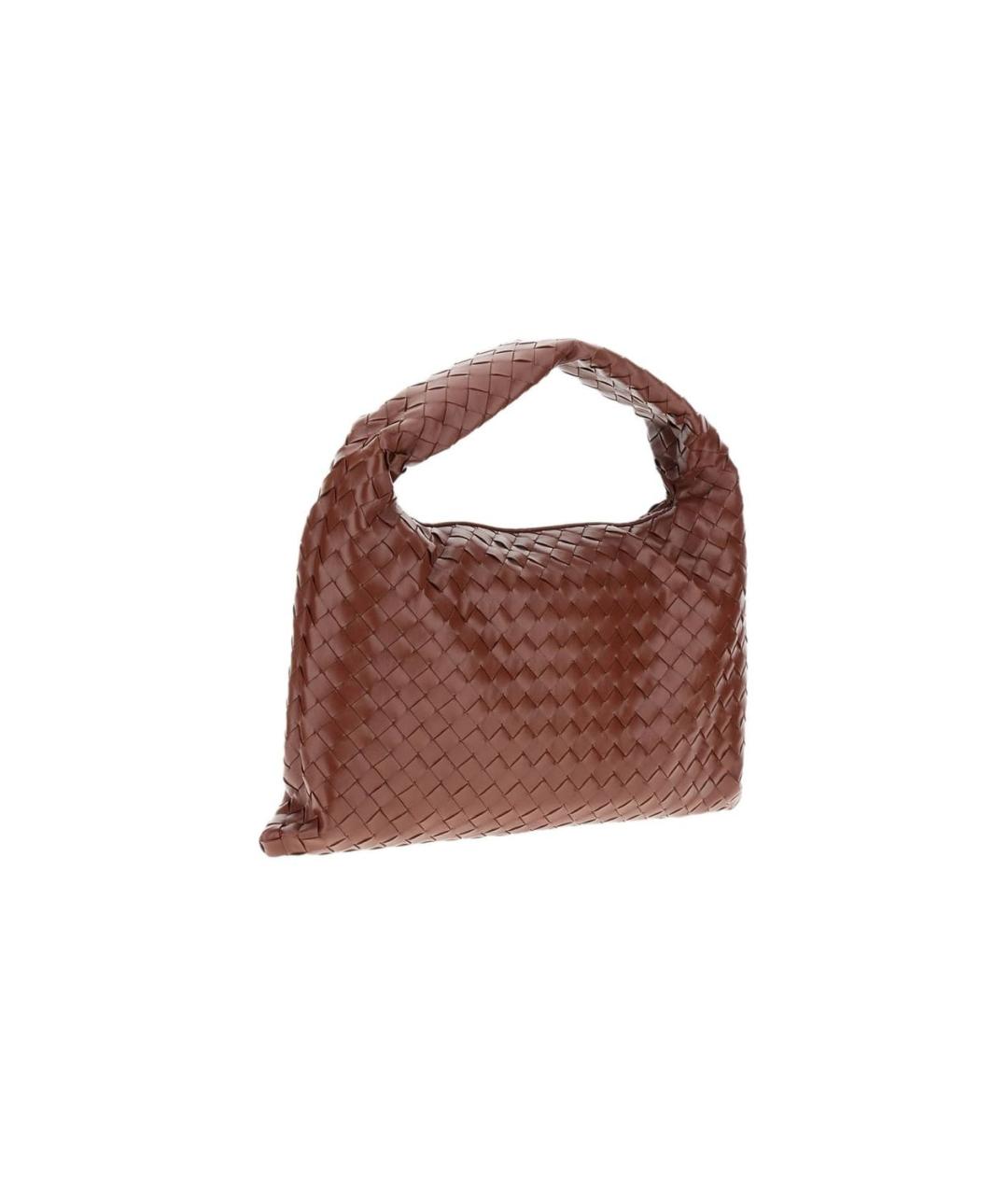 BOTTEGA VENETA Коричневая кожаная сумка через плечо, фото 3
