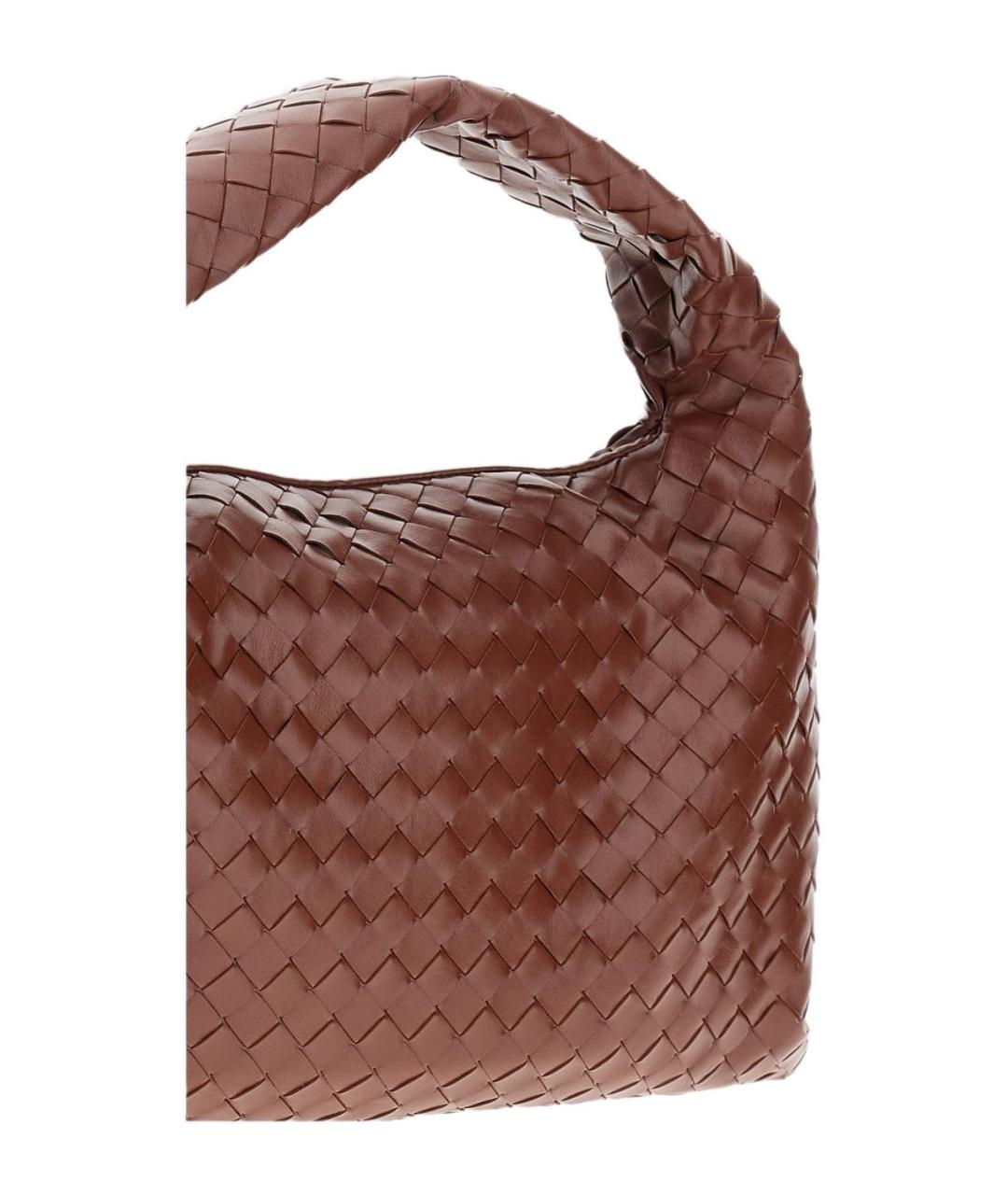 BOTTEGA VENETA Коричневая кожаная сумка через плечо, фото 5