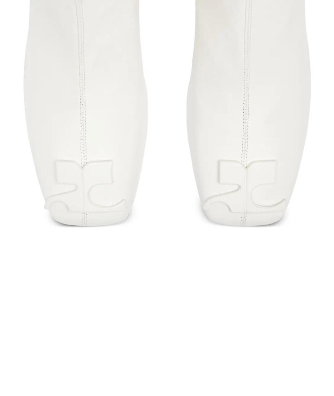 COURREGES Белые кожаные ботильоны, фото 4